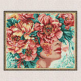 Алмазна мозаїка/вишивка Квіткова романтика exp 30*40 см Ідейка AMO 8032, фото 5