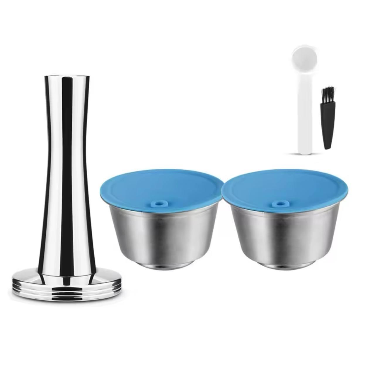 Комплект багаторазових капсул (2 шт) з темпером для кавоварок Krups Nescafe Dolce Gusto iCafilas CCBLDG01+TAMDG01