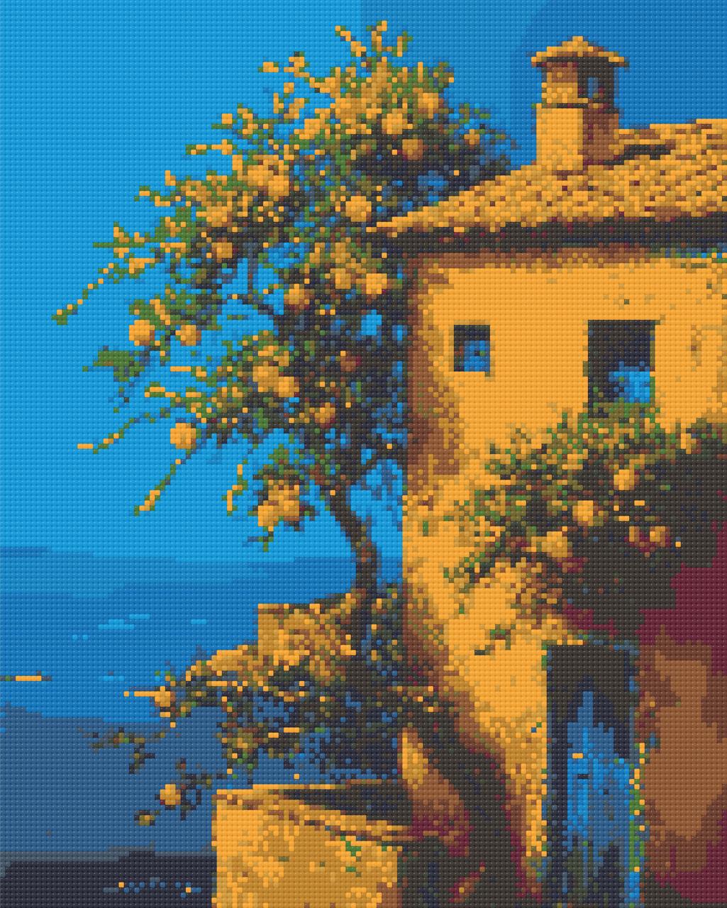 Алмазна мозаїка/вишивка Італійський пейзаж 40*50 см Орігамі OD 3441, фото 1