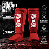 Захист гомілки і стопи PowerPlay 3054 Classic Shin Червоні XL, фото 3
