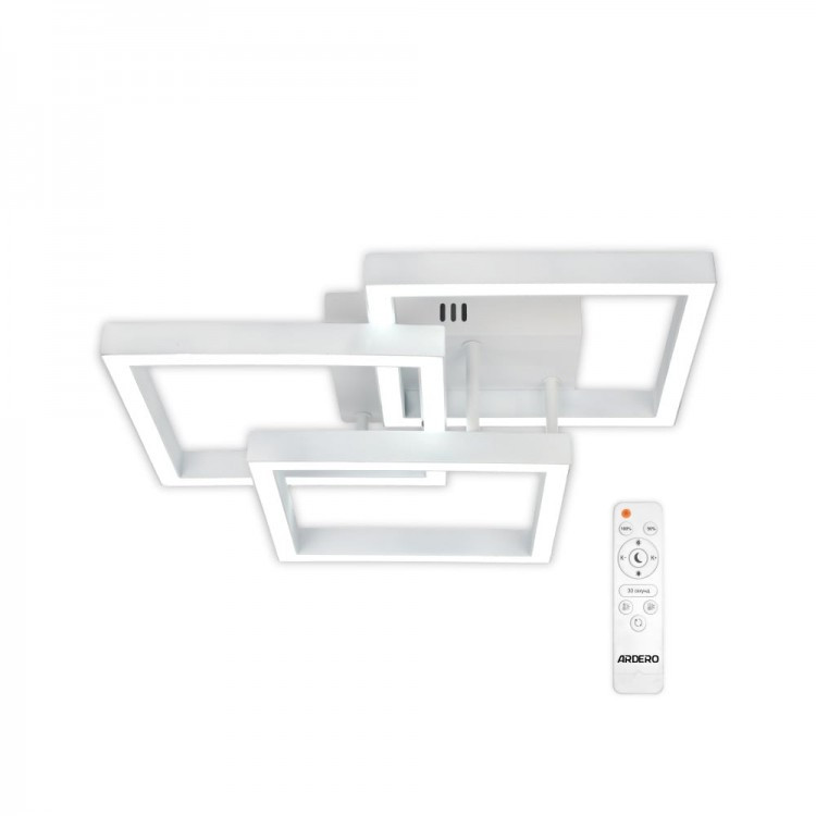 Світлодіодний світильник AL6493-1ARD URBAN W 60Вт WHITE Ardero 3000-6000К 3600Lm с пультом ДУ APP-IP20 415х360х130мм