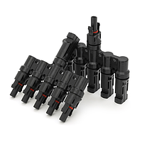 Конектор розгалужувач MC4 Т5 для монтажу сонячних систем, 30A, 1000V