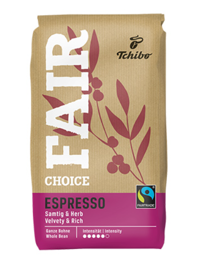 Кава Tchibo Fair Choice Caffe Espresso в зернах 1 кг