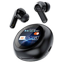 Навушники бездротові LX-30 TWS Earbuds з LED дисплеєм, Bluetooth 5.4, ANC + ENC, 300mAh Black