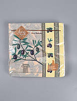 Серветки паперові (ЗЗХЗ, 18 шт.) "Греча оливка" Luxy (1 пачка)