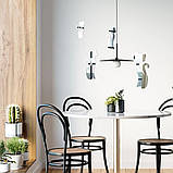 Дзеркальний декор акриловий самоклеючий Котики срібло, 4шт (D) SW-00002494, фото 5