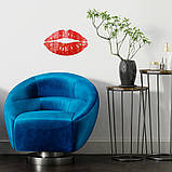 Дзеркальний декор акриловий самоклеючий Губи червоні, 2шт (D) SW-00002500, фото 6