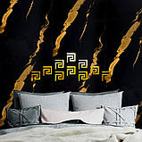 Дзеркальний декор акриловий самоклеючий золото,10шт (D) SW-00002507, фото 5