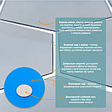 Дзеркальний декор акриловий самоклеючий 85*95мм срібло,12шт (D) SW-00002512, фото 4