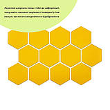 Дзеркальний декор акриловий самоклеючий 85*95мм золото, 12шт (D) SW-00002516, фото 2