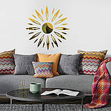 Дзеркальний декор акриловий самоклеючий золото, 25шт (D) SW-00002522, фото 5