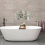 Дзеркальний декор акриловий самоклеючий срібло, 24шт (D) SW-00002523, фото 6