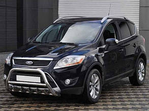 Захист переднього бампера - кенгурятник на Ford Kuga 2008-2012 (Tamsan, no logo)