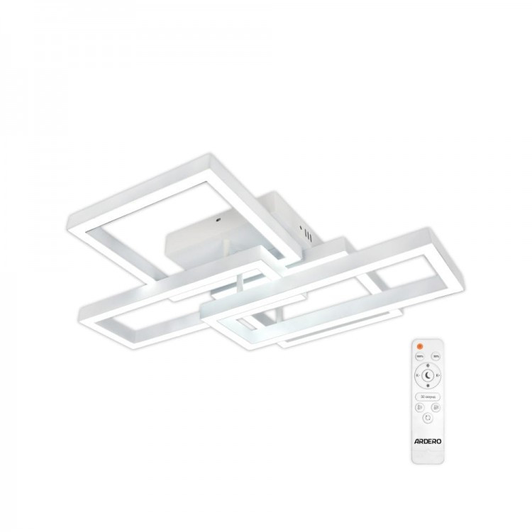 Світлодіодний світильник AL6494-1ARD URBAN W 75Вт WHITE Ardero 3000-6000К 3600Lm с пультом ДУ APP-IP20 560х480х135мм