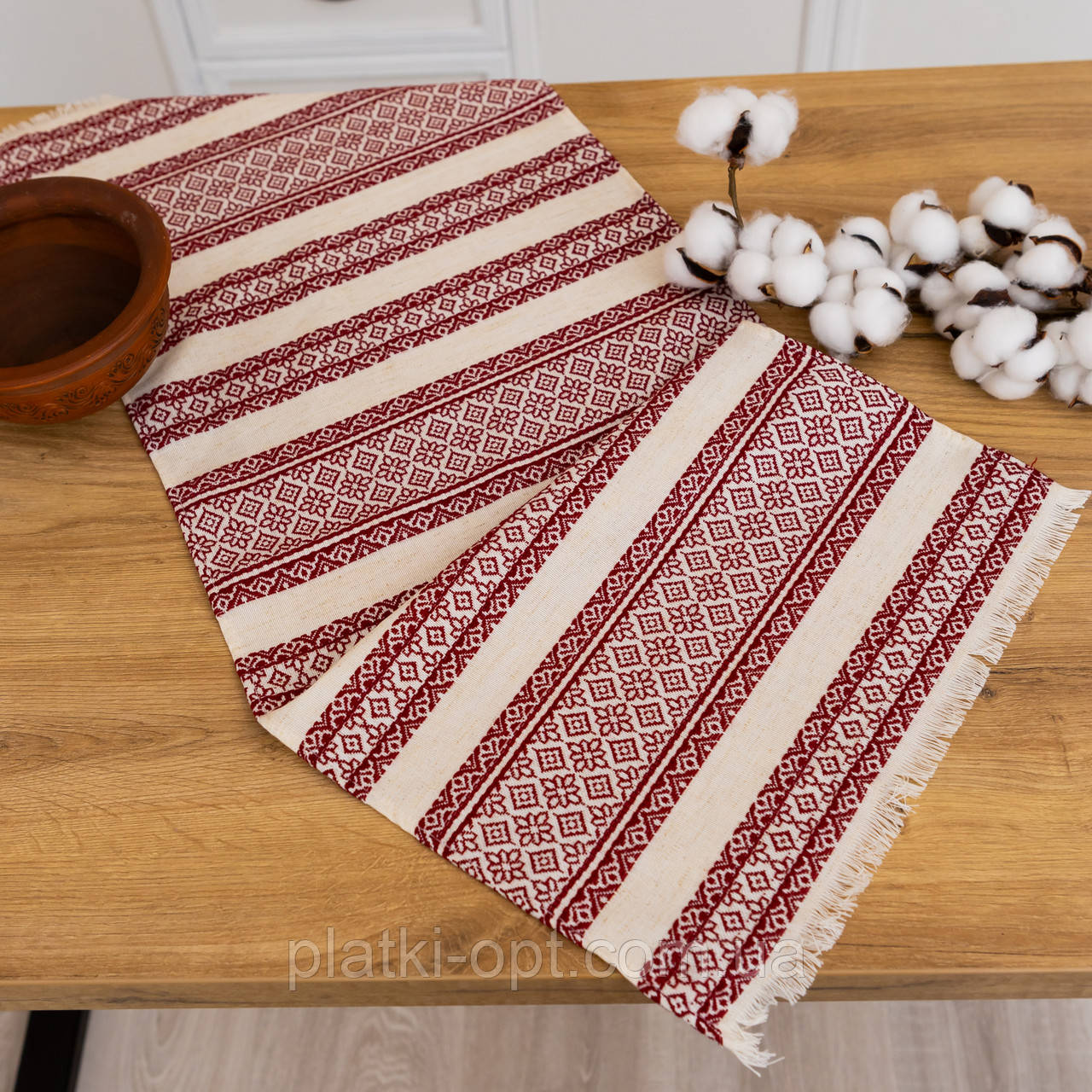 Рушник вишитий з українським орнаментом 75х35см (кет2-5-35), фото 1