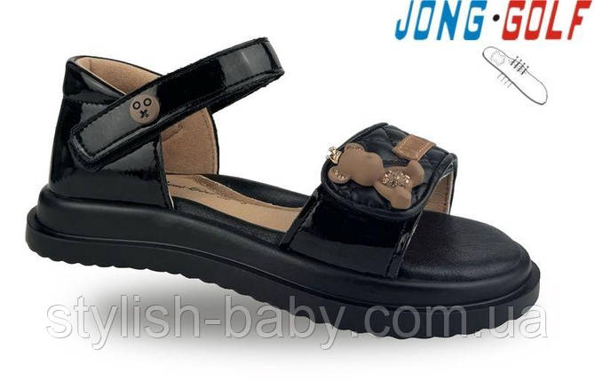 Дитяче літнє взуття гуртом. Дитячі босоніжки 2025 бренда Jong Golf для дівчаток (рр. з 26 по 31), фото 1
