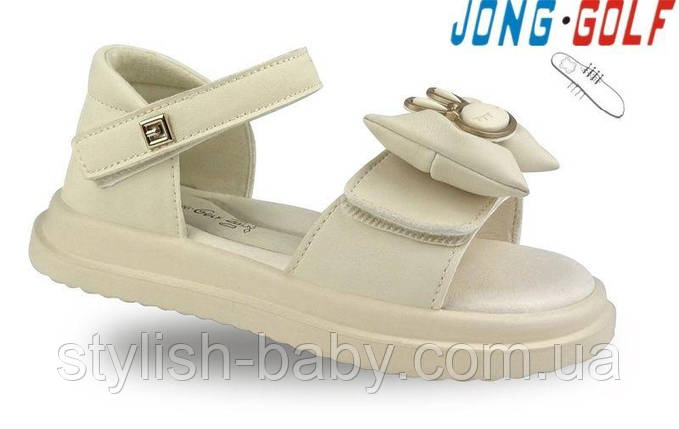 Дитяче літнє взуття гуртом. Дитячі босоніжки 2025 бренда Jong Golf для дівчаток (рр. з 26 по 31), фото 1
