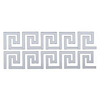 Дзеркальний декор акриловий самоклеючий срібло,10шт (D) SW-00002506