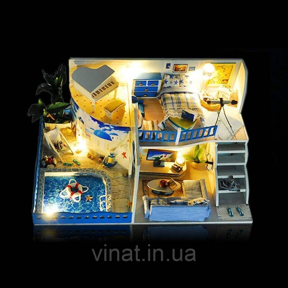 Румбокс Знайомство з Середземномор'ям DIY House Meet the Mediterranean Інтер'єрний конструктор TD-14 + купол