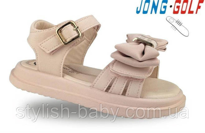 Дитяче літнє взуття гуртом. Дитячі босоніжки 2025 бренда Jong Golf для дівчаток (рр. з 26 по 31), фото 1