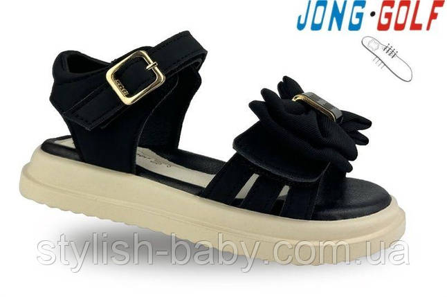 Дитяче літнє взуття гуртом. Дитячі босоніжки 2025 бренда Jong Golf для дівчаток (рр. з 26 по 31), фото 1