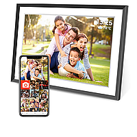 Цифрова фоторамка WiFi 10 дюймів Photo Frame FRAMEO електронна рамка для фото із сенсорним дисплеєм і пам'яттю