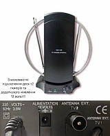 Телевизионная комнатная антенна с усилителем DVB-Т2 FH-029 активная 220V до 120 км