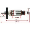 Якір перфоратора DeWalt D25144 оригінал N418031 (153*35 5-з право)