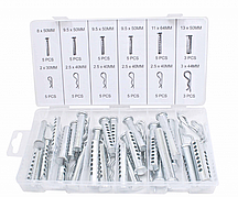 Шплінти та штифти різних розмірів набір 56 шт. ASTA A-TC547