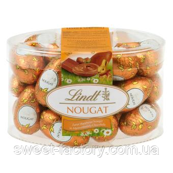 Шоколадні яйця Lindt Nougat Eier 25s 450g, фото 1