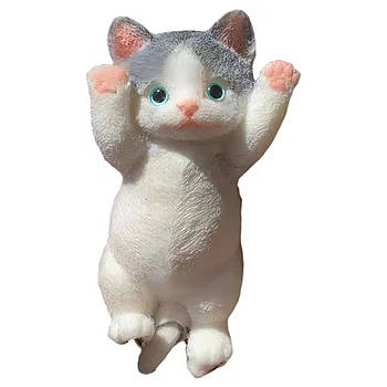 Іграшка антистрес Пухнастий котик 17см / Велика таба сквіш / Сквіш котик / Сквіш антистрес / Котик антистрес