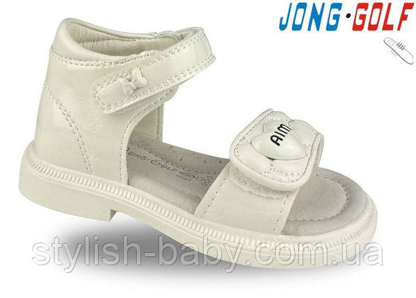 Дитяче літнє взуття гуртом. Дитячі босоніжки 2025 бренда Jong Golf для дівчаток (рр. з 18 по 23), фото 1