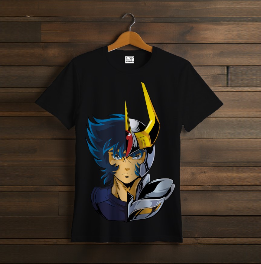 Футболка унісекс з принтом "Saint Seiya, святий Сейя, Knights of the Zodiac, Лицарі Зодіаку, аніме, герої, персонажі, манга, іккі, фото 1
