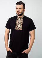 Чоловіча вишита футболка ромбоподібний орнамент