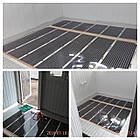 Електрична тепла підлога Felix 5.0 м2/1100 Вт із терморегулятором — інфрачервона плівка під лінолеум, фото 6