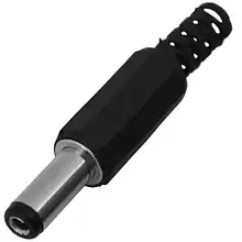 Штекер живлення TCOM, 5.5/2.1 мм, довжина 14 мм, корпус пластик