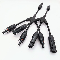 Розгалужувач двійник МС4 Т3 конектор-подовжувач для паралельного з'єднання сонячних панелей