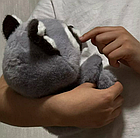 М'яка іграшка плюшевий Крихітка Єнот 23см сірий, фото 7