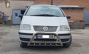 Кенгурятник WT003 нерж Volkswagen Sharan 1995-2010