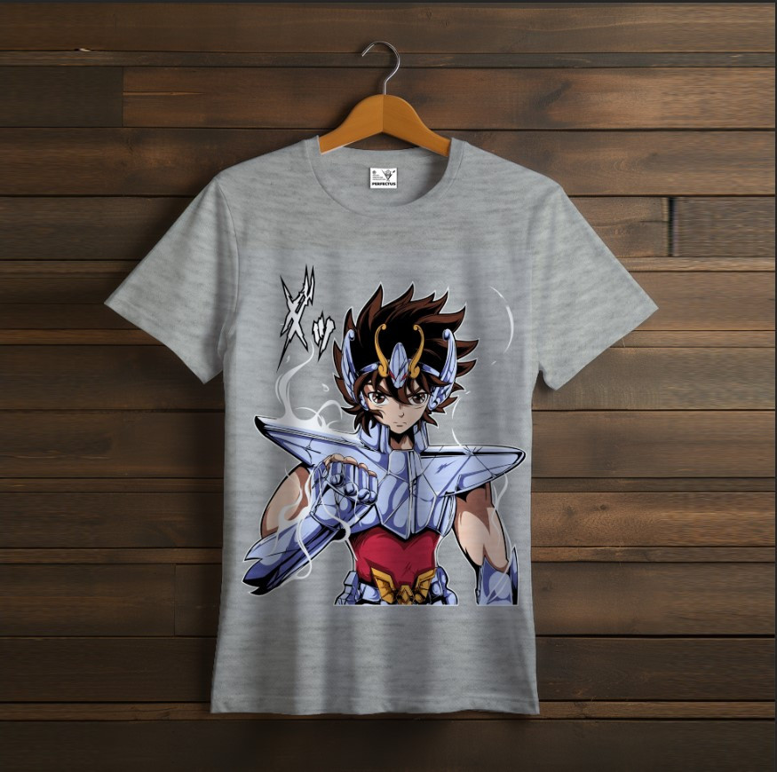 Футболка унісекс з принтом "Saint Seiya, святий Сейя, Knights of the Zodiac, Лицарі Зодіаку, аніме, герої, персонажі, манга, Сейя