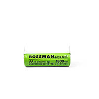 Промисловий Ni-Mh акумулятор AA (HR6) Bossman Profi 1800mAh (1.2v) з контактами, фото 3