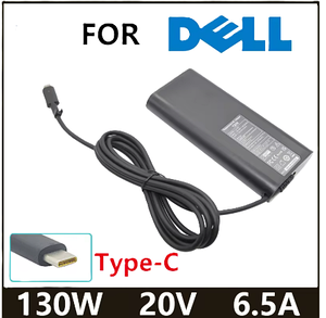 Зарядний пристрій для ноутбука USB Type-C 130W 20V 6.5a USB3.1 Dell Ovale New