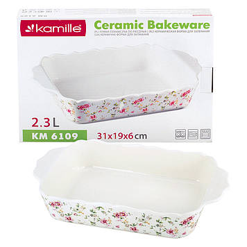 Форма керамічна Kamille KM-6109 для запікання 2.3л