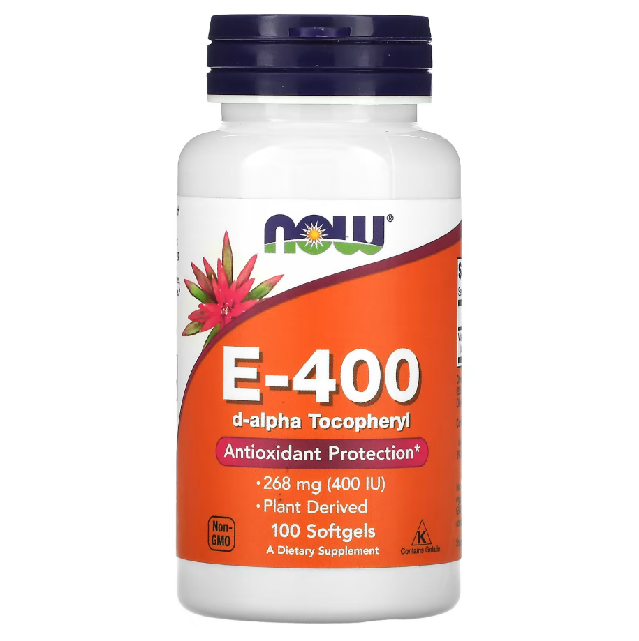 E-400 268 мг 400 IU Now Foods 100 капсул