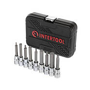 Набір біт HEX 1/2" 4-17мм 8 од. INTERTOOL STORM ET-8406, фото 3