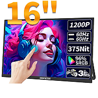 Портативний монітор HGFRTEE B160-SZF06L1 (16″ HDR10 IPS) Type-C 60Hz