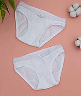 Дитячі труси 3 шт для дівчинки Baykar Туреччина красиві бавовняні трусики сліпи для дівчаток білі Арт 5208-01
