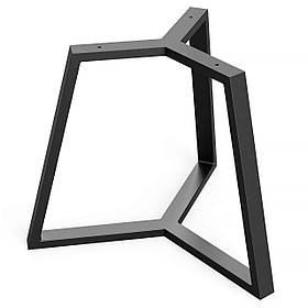 Каркас для журнального столу з металу Ø 600 мм, H 440 мм Чорний