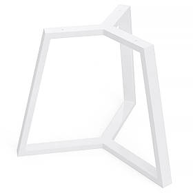 Каркас для журнального столу з металу Ø 600 мм, H 440 мм Білий