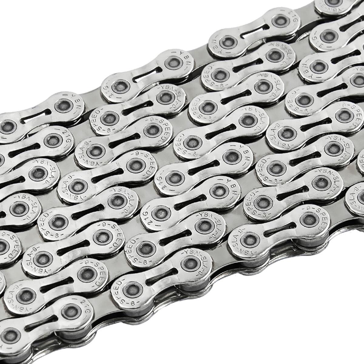 Ланцюг велосипедний Grey's 9шв. SLA-H9 Silver, 116 ланок
